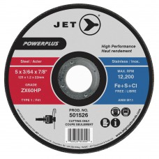 J501526 Jet Equipment & Tools 5 x 3/64 x 7/8" ZX60HP POWERPLUS T1 Cut-Off Wheel