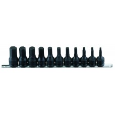 TH-411M Genius Tools 11 Piece 1/2\" Dr. Metric Hex Head Driver Set
